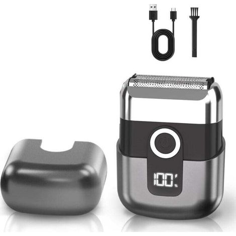 Elektrisches Rasieren der Lamellen für Männer und Frauen, wasserdichtes Rasieren ohne IPX7 mit 3 Klingen, LED-Anzeige, schneller USB-C-Anschluss für Reisen und Zuhause