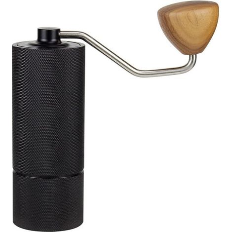 Manuelle Kaffeemühle, handbetriebene Bohnenmühle, schwarze Kurbelkaffeemühle, Geschenk für French-Press-Kaffee, Kaffeezubehör, schwarz