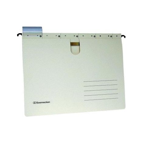 SOENNECKEN Hängehefter Soennecken DIN A4 220g/m² Recyclingkarton chamois 25 St./Pack. (1/4)