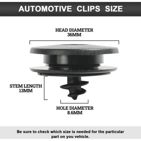 Clips De Fixation - Universels Antidérapants - Pour Tapis De Voiture - Lot De 6 (1/4)