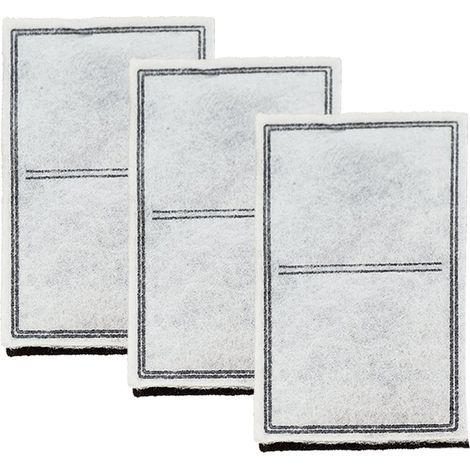 Lot de 3 Filtre à charbon, Élimine odeurs, Retient corps étrangers, Pour fontaine eau chien chat (1/5)