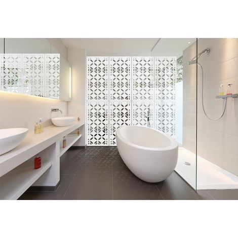 ALIEN - Pannello in PVC traforato - Parasole - Colore: bianco - Misura: 50x150 cm (1/2)