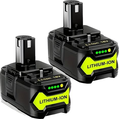 Batterie Lithium, 18V, Capacité 8000mAh, RYOBI 18V 8.0Ah 2PCS-a, 18V-e (1/2)