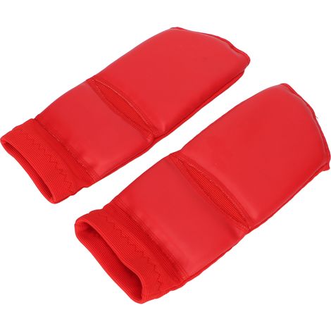 Protège-pieds de boxe Adulte XL (Pointure 41-42) Coussinets de cheville Anti-choc Anti-dérapant pour Taekwondo Entraînement Protection Impact Résistante Rouge (1/5)