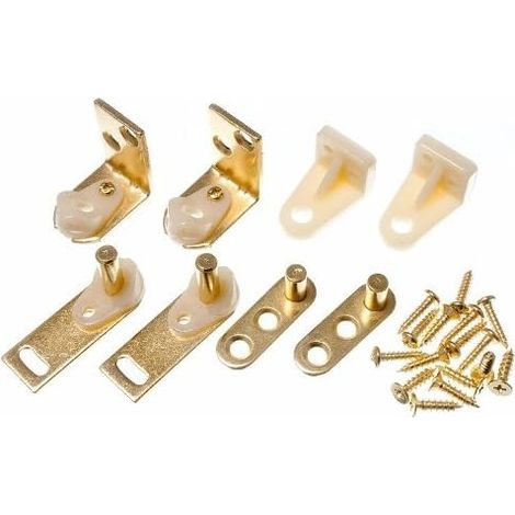 Lot de 2 paires (4 charnières) de charnières de porte Café Saloon, pratiques et élégantes (1/2)