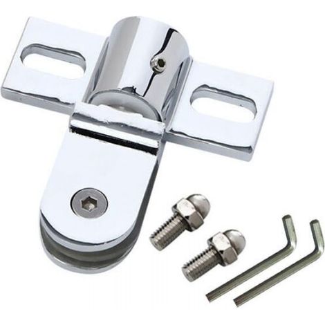 1 pcs accessoires pour salle de douche porte en verre charnière pivotante en haut et en bas (1/4)