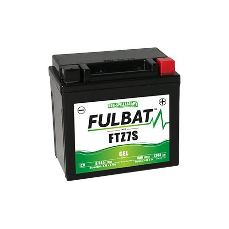 Fulbat – Batterie gel 12V 6,3Ah – Technologie anti-fuite – Installation jusqu'à 90° – Puissance de démarrage 130A – Sans entretien (1/4)