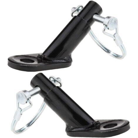 2 pièces Attelage Remorque Vélo Métal avec Boucle Adaptateur Robuste pour Accessoires de Remorque Garçon Fille et Animal Facile à Installer pour Attache Rapide Au Vélo