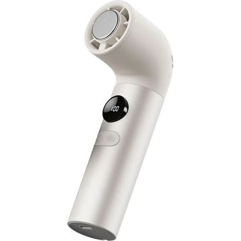 Ventilateur compact et coudé avec batterie silencieuse de 3000 mAh, idéal pour les sacs à main, et doté d'un col flexible pour une utilisation nomade. (1/4)