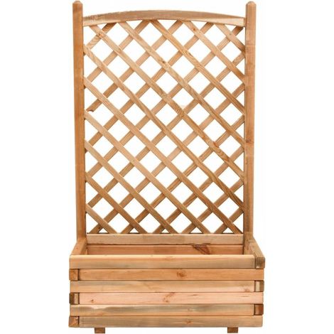 Jardinière de pin imprégné. avec grille 40x80x180h