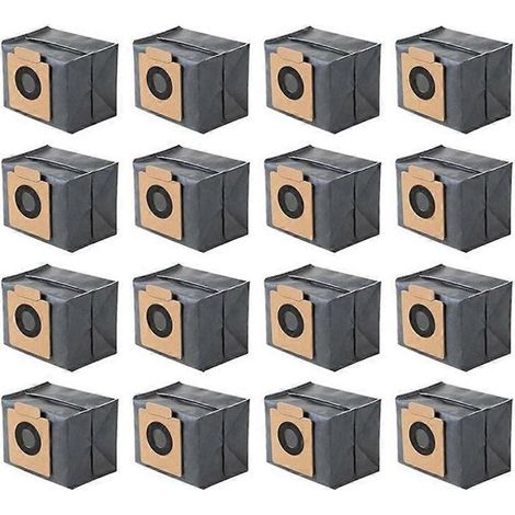 Lot de 16 sacs à poussière pour aspirateur robot Eufy Clean X8 Pro / X10 Pro Omni, station de vidage automatique, sacs jetables grande capacité (1/5)