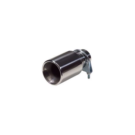 Embout d'échappement en inox rond universel pour sortie 48-58 mm