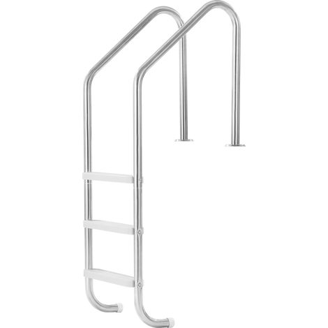 Mophorn Swimming Pool Ladder, 3 - Step Double - Handrail Stairs with Non - slip Heavy - Duty Steps, 265 lbs Stainless Steel Load, for 48 - 54 In Inground Pools, Indoor & Outdoor (1/5)