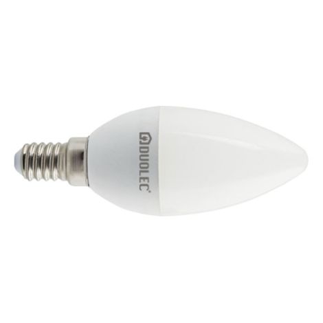 Bombilla Led vela DUOLEC E14 luz fría 7w -