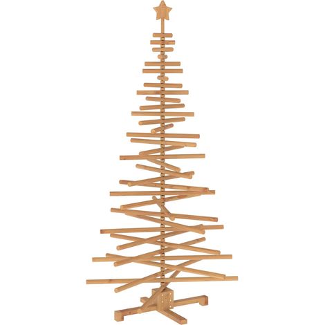 Árbol de Navidad de madera KOTKA 180 cm Madera de Pino Maciza vidaXL (1/5)