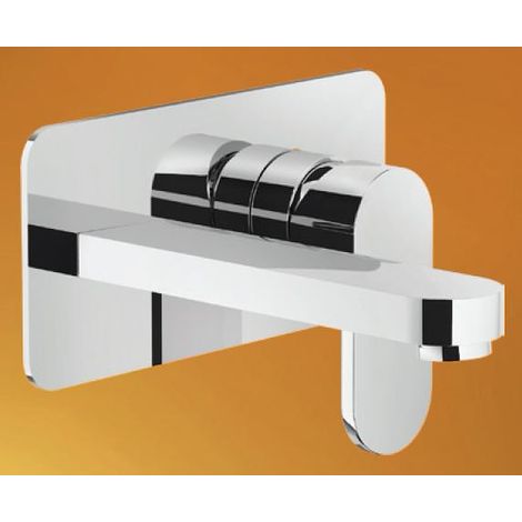 SCELTO DA DESIVERO Miscelatore Strauss lavabo inc.a parete monoc.parte est.c/canna l.200 mm codice prod: DSV17333 (1/2)