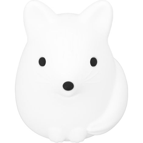 Adorable Veilleuse Renard en Silicone Commande Tactile Rechargeable USB Lampe Nuit Animal Nurserie Déco Chambre Dortoir (1/5)