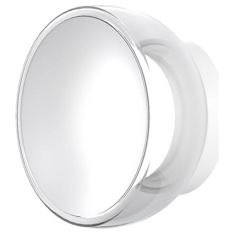 Appliques - Lampade Da Parete Drum Metallo Bianco Vetro 1 Luce Led 8W Calda