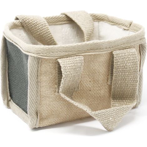 Mini Panier de Courses - 16x10x12cm - Charbon- Vendu par 1