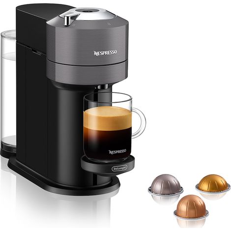 Nespresso Vertuo Next ENV120.GY Macchina del Caffè compatibile con le NUOVE CAPSULE NESPRESSO con Tecnologia Centrifusion, Serbatoio acqua 1L, Grigio (1/5)