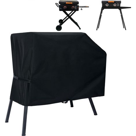 Grillabdeckung mit Deckel und Ständer für Blackstone 22-Zoll-Backform, wasserdichtes Backformzubehör, auch geeignet für Blackstone 17-Zoll- und 22-Zoll-Backformen, winddicht und UV-beständig (Abdeckun