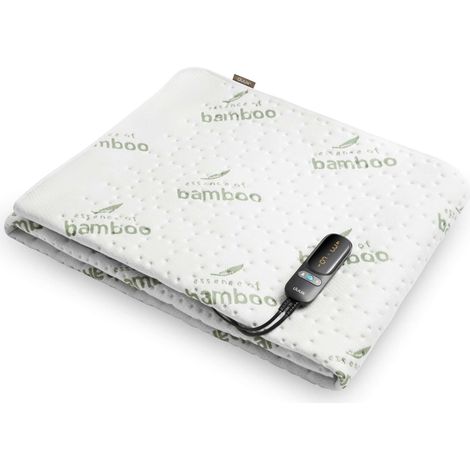 Duux Snooze Bamboo Couverture Chauffante Électrique – 6 niveaux – 90x200 cm