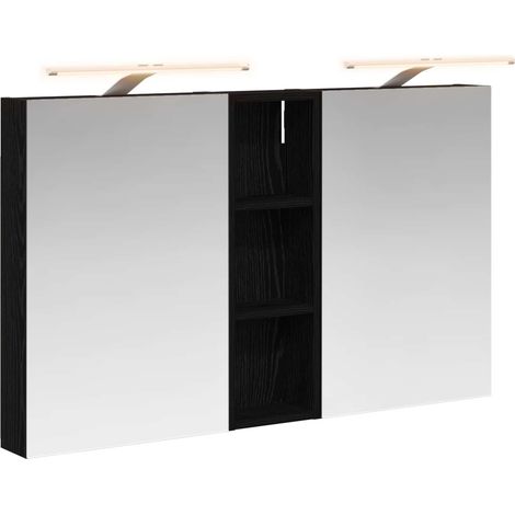 Maison Exclusive - Set di Armadi da Bagno con porta 3 pcs 100 x 10,5 x 60,5 cm (1/5)