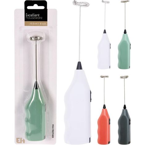 EXCELLENT batidor capuchino surtido , Batidor capuchino. -Marca: Excellent. -Colores surtidos. -Para dar a las bebidas calientes un toque final profesional este batidor mini servir