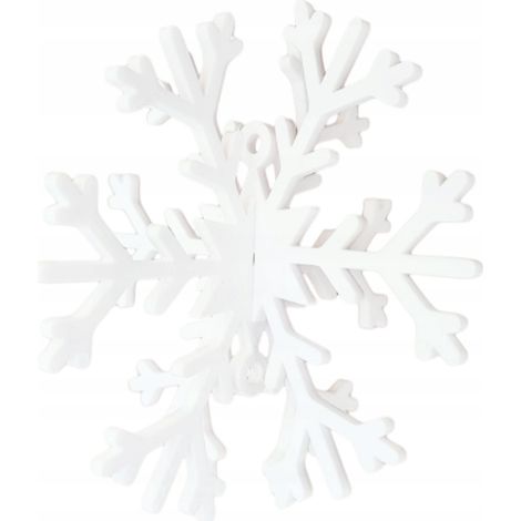 Pallina decorativa 3D a forma di fiocco di neve per albero di Natale, regalo per albero di Natale, Natale bianco (1/3)