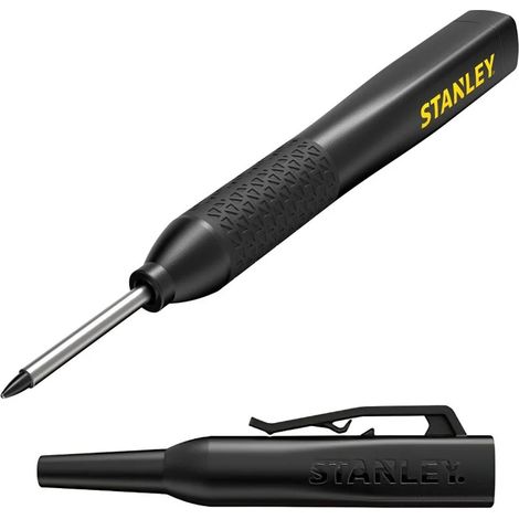 Stanley STHT47004-0 Deep Hole Black Ink Marker Pen Anti Roll Shape STA047004 (1/3)