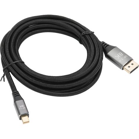 B0305‑3 Mini DP vers DP 1.4, adaptateur de câble haute définition 8K, 3 mètres (1/5)