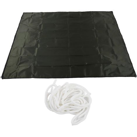 Toile d'ombrage imperméable à quatre coins pour camping et jardin.