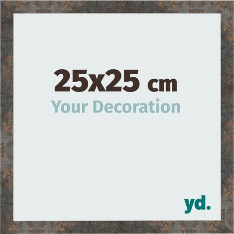 yd. - Cadre photo 25x25 - Metal Oxyde - MDF - Bologna