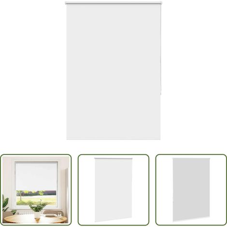 Sichtschutz - Verdunkelungsrollo Weiß 90x150cm Stoffbreite 85,7 cm Polyester (1/5)