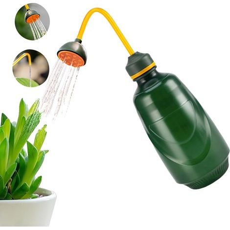 Compact 450ml Manual Watering Can for Indoor Plants, Seedlings and Small Pots – Flexible Bottle with Precise Spout (Green) (1/4)