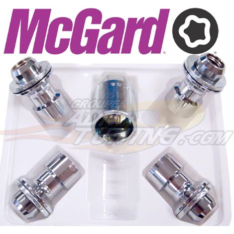 4 ECROUS ANTIVOL SU MCGARD M12X1.5/ PLAT/ LONG. 42.2MM/ Ø17MM