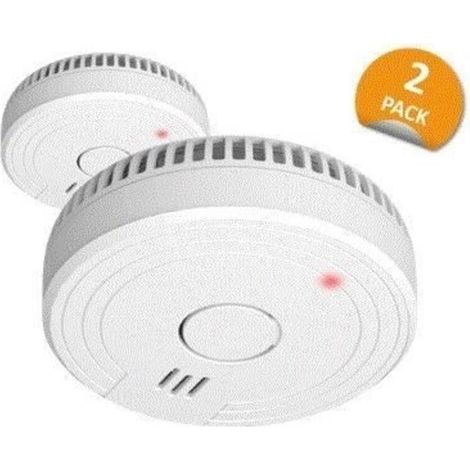 (5-year battery - White) ELRO FS1805 Smoke Detector with 5-year battery and magnet - Complies with EN14604 - 2 pieces (1/4)