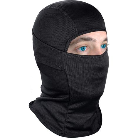 Balaclava Mask Mens Anti UV Sun Protection Tactical Lightweight Ski Motorcycle Running Riding Mask (Noir) (1/2)
