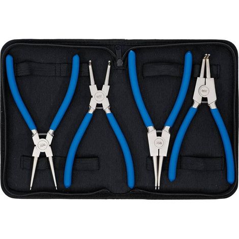 Jeu de Pinces à Circlips 225 mm - 4 pcs - Acier, Précision et Robustesse - Pro - D-Work (1/5)