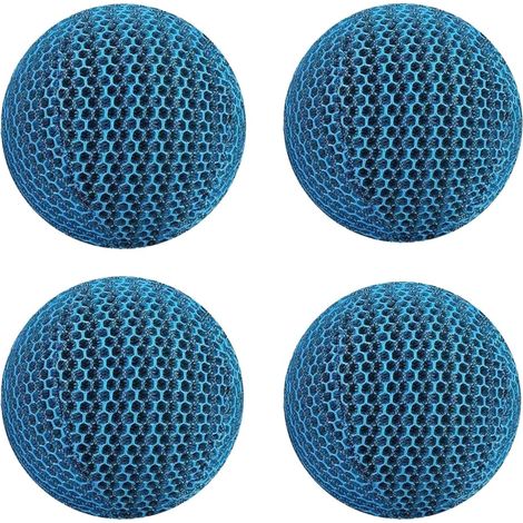 Hot Tub Cleaning Balls, 4 Pack Reusable Hot Tub Cleaning Balls Machine Washable Spa Pool Accessories (Blue) (1/5)