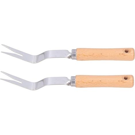 Outil de désherbage manuel, arrache-potagers robuste à manche en bois pour le jardinage (1/5)