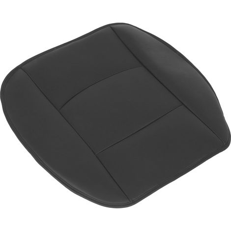 Coussin de siège de rechange en cuir PU pour voiture, protection de siège avant, tapis de protection pour berline 4 portes et SUV, noir (1/5)