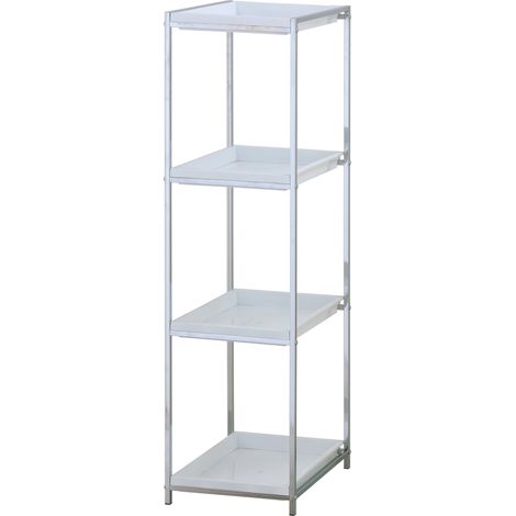 Scaffale in metallo cromato cm. P.38,5 x L.31 x H.115