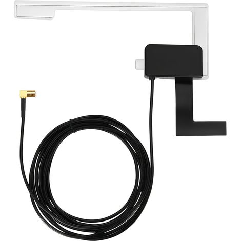 Dab Voiture Amplifiée, CA-an-Dab.001, Antenne Radio Numérique 18dBi, Adaptateur Antenne Autoradio, Compatible avec pour Réception Claire, 5-12V (1/5)