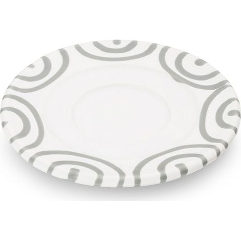 Gmundner cerámica gris flameado platillo espresso (Ø 11cm)