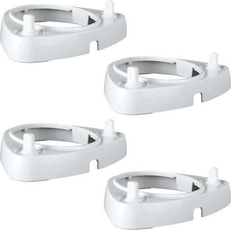 Lot de 4 supports adhésifs pour brosse à dents électrique, organiseur multifonction pour salle de bain