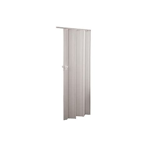 Porta a Soffietto Deluxe Bianca 85x214H cm in PVC Pannello Doppio