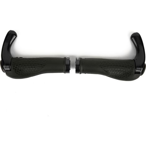 Poignée de Vélo Anti-Dérapante pour VTT et Vélo de Route, Kit Poignée Noire avec Système de Verrouillage (1/5)