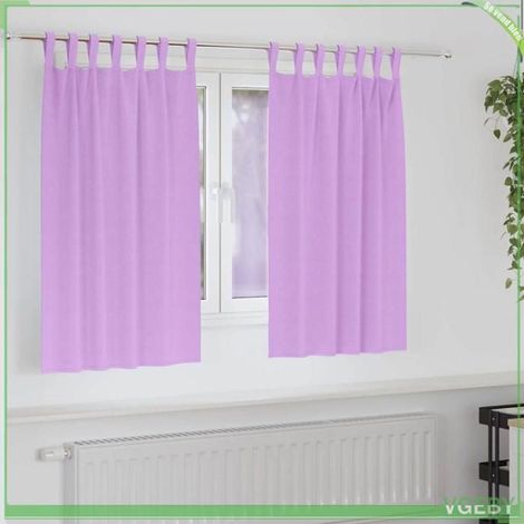 Rideaux occultants - FAFEISY - Tissage triple - Violet - 140 x 140 cm - Bloque 80–90% lumière (1/5)