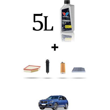 Kit tagliando 4 FILTRI e 5L OLIO compatibile con Bmw x3 (G01,F97) 20dx 120kw dal 2017 (1/5)
